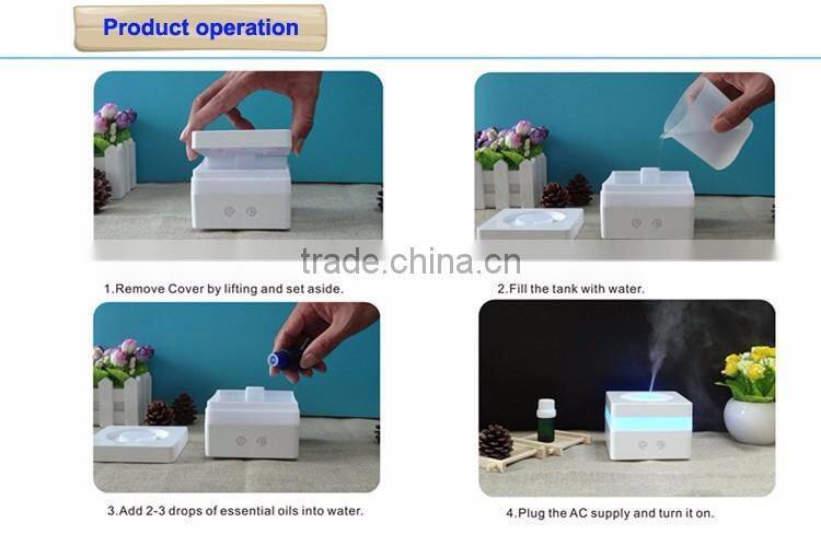 Beauty Care Humidifiers Product 150ml Ionic Air Purifier With Night Light Aroma Diffuser