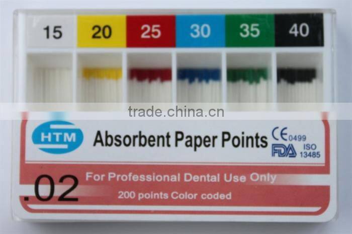 Dental material dental absorbent paper points