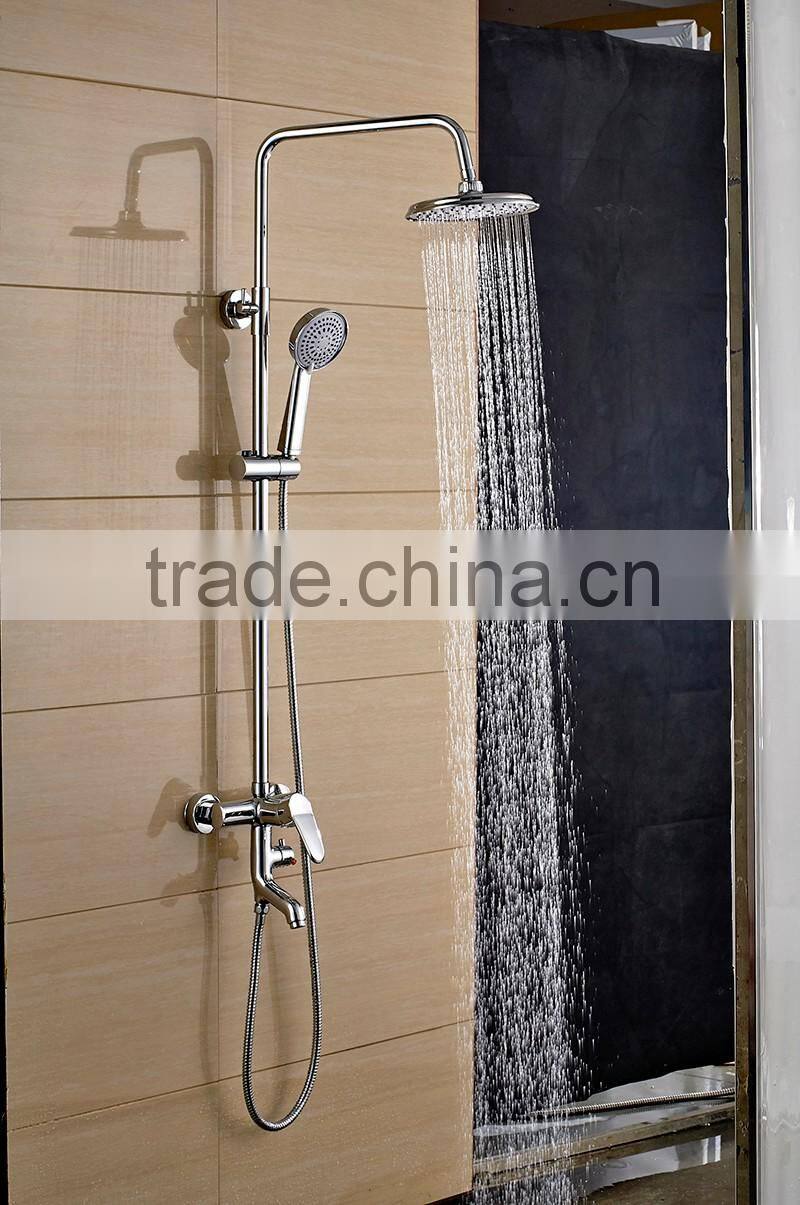 Wall mounted shower set with shower head
