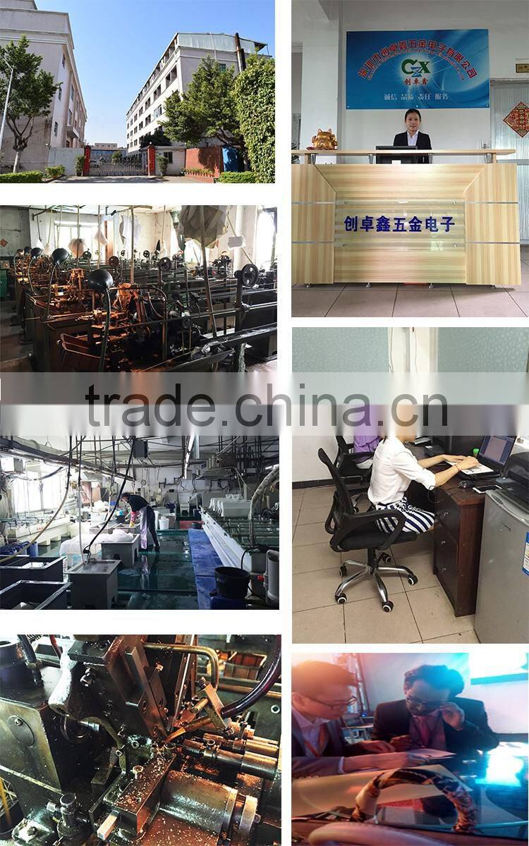 solder cup brass spring pogo pin connector