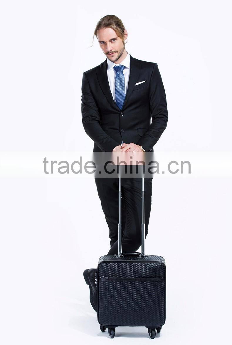 Leather Luggage Bag Carry -on PU Leather Bag Trolley With TSA Lock