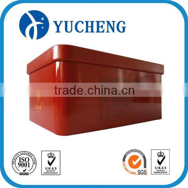 custom printing gift tin box with easy open lid