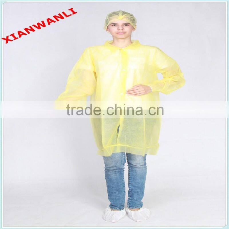 Disposable Nonwoven Yellow Comfortable Chemotherapy Gown