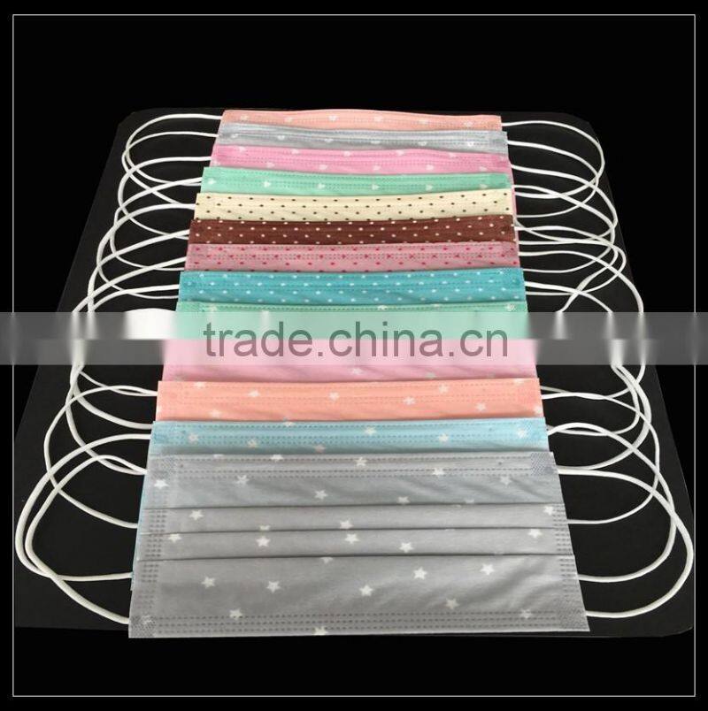 3ply blue disposable non-woven medical/laboratory face mask