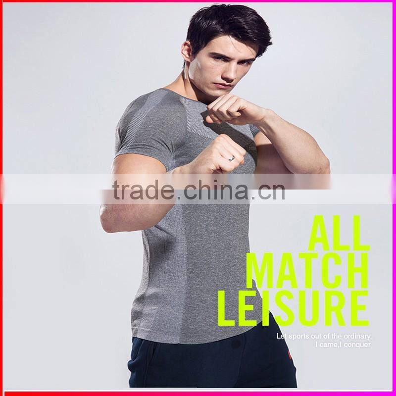 2016 New style Tennis clothes sport T-shirt , men slimming body shaper, men sports wear