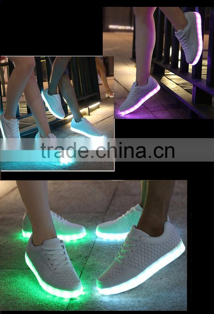 Adults soft wearing LED Luminous sports leisure shoes