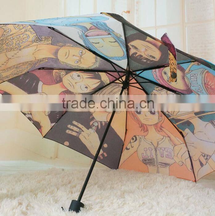 Cheap Rain Manga Umbrella , Oil Painting Umbrella