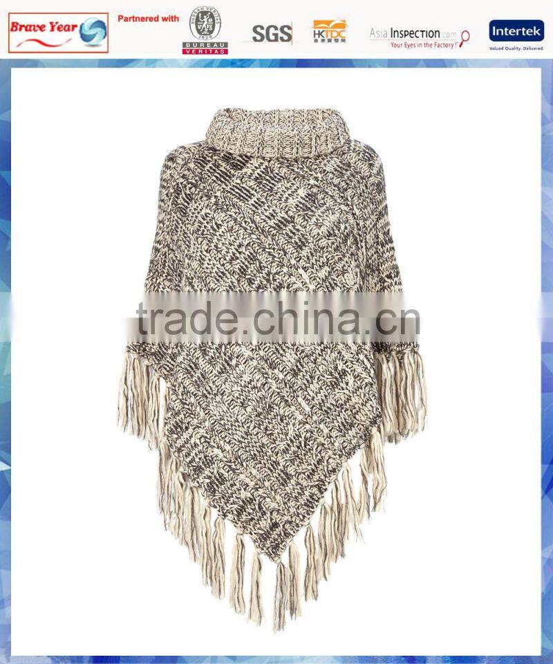 space dye cable knit women poncho/nice ponchos