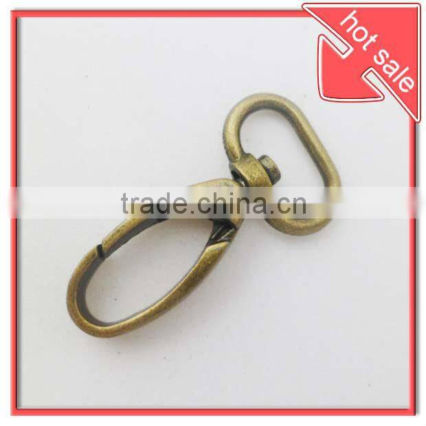 20mm antique brass rotate metal hook dog leash snap hook