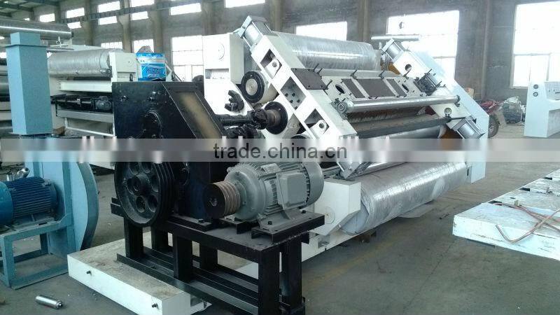 Single facer machine to making corrugated cardboard and carton used corrugated carton box making machine