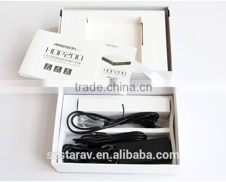 wifi bluetooth pico projector smart projector with built-in battery speaker HDP200 Home Theater Video DLP