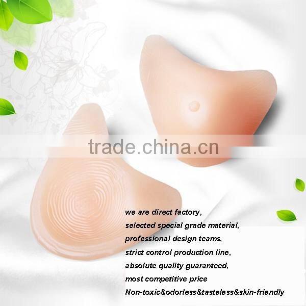 longer tail best quality soft nutural lifelike fake silicone breasts for mastectomy women prosthesis boobs silica implants new