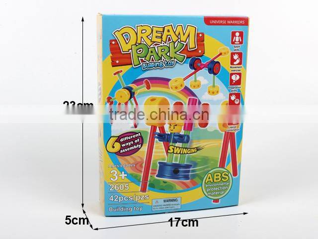 High quality 42PCS plastic park building block for kids