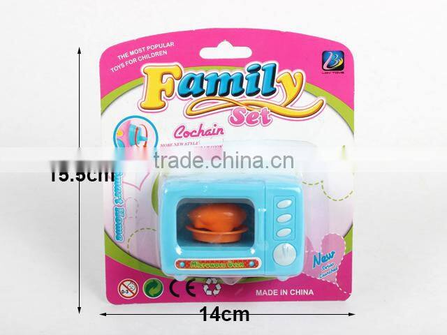 Newest &Hot product plastic mini kitchen wind up microwave oven toys