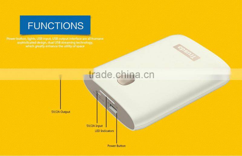 2015 NEW design customized gift power bank QC2.0 charger USB mobile power charger