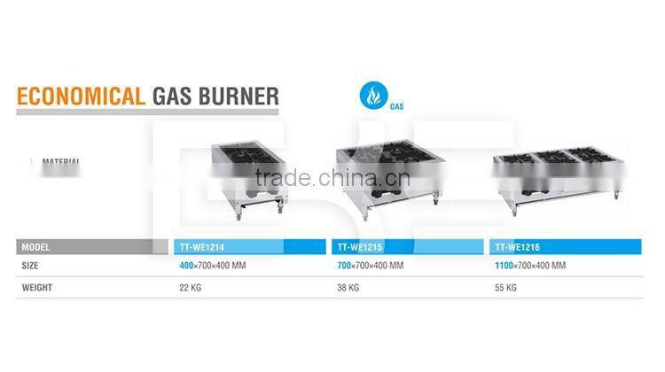 Tabletop Portable 4 Burners Stainless Steel Cooker Units Gas Stove Kitchen Cooking Appliances