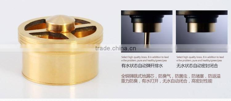 LABRAZE LE8504N washing machine copper wire drawing brass floor drains with connector