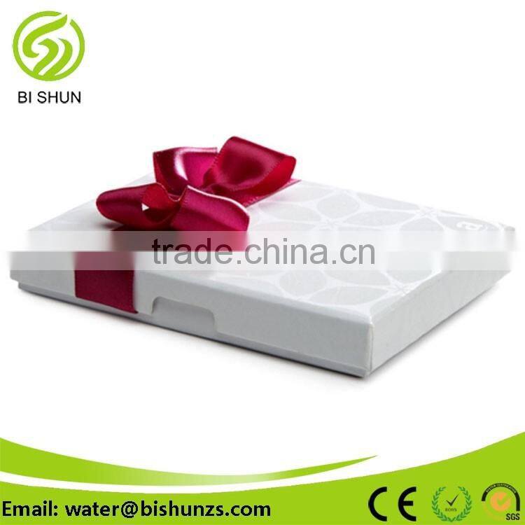 Customized printing decorative cardboard packaging favor wedding gift box