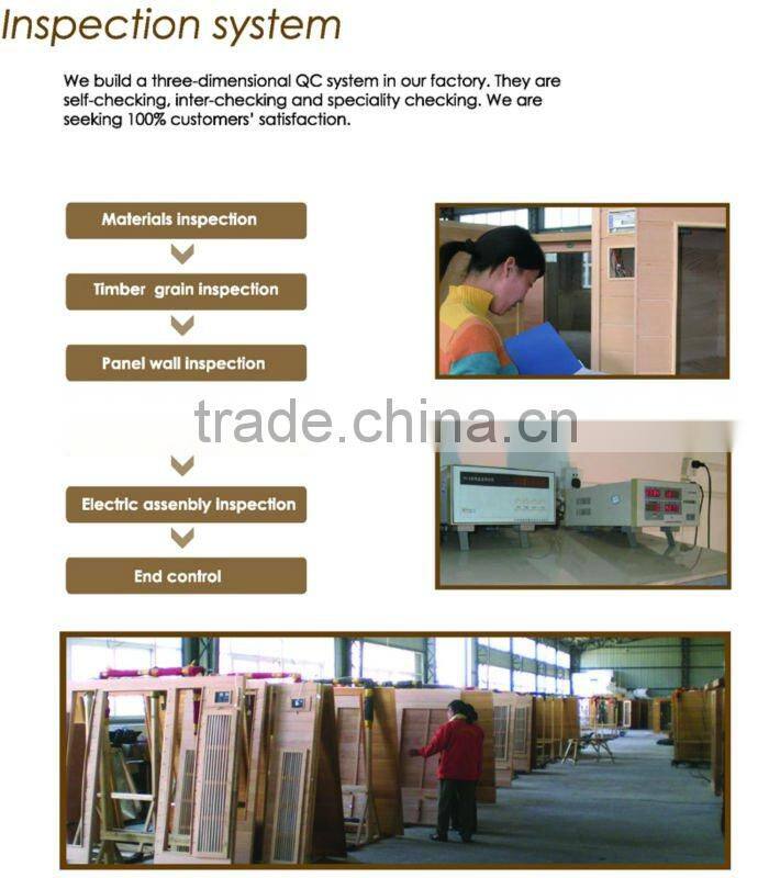 new designed far infrared saunas and steam combined room