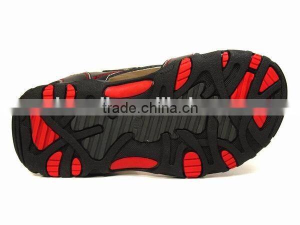 2016 Kids Black Summer PU Leather Beach Sandals for Boys
