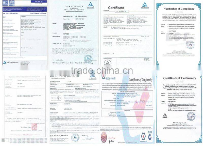 HUNDA China Manufacturer CE FCC ROHS Creative Design Multi Port USB Charger