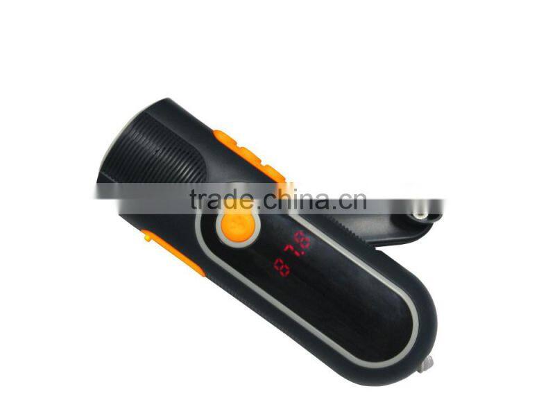 2015 New Item Mini Led Hand Winding Dynamo Flashlight Torch Radio with LCD Display -Shenzhen XINLINGNAN Factory (XLN-704)