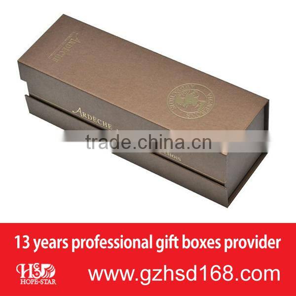 Wholesale luxury matte wine box wine bottle packaging box custom logo printed paper cardboard packaging box for wine bottle