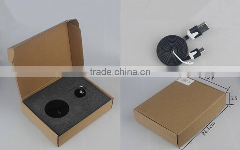 LED 7 Colors Flashing Night Light Globe Shaped Desk Light 1.5W Energy Saving 3D Night Light