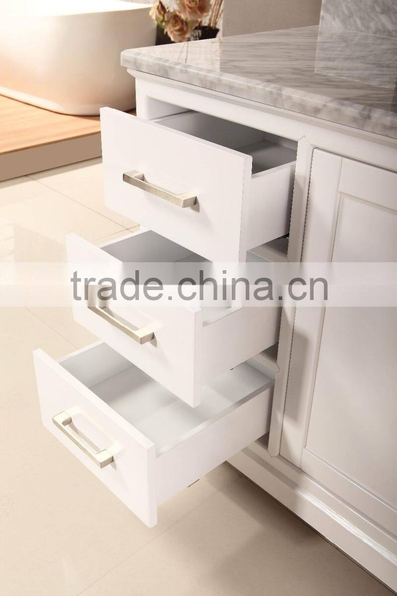 40 inch matte white bathroom vanity with CUPC sink