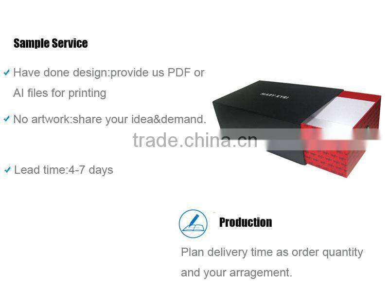 Custom Black White Cardboard Shoe Care Box Lid And Tray Design