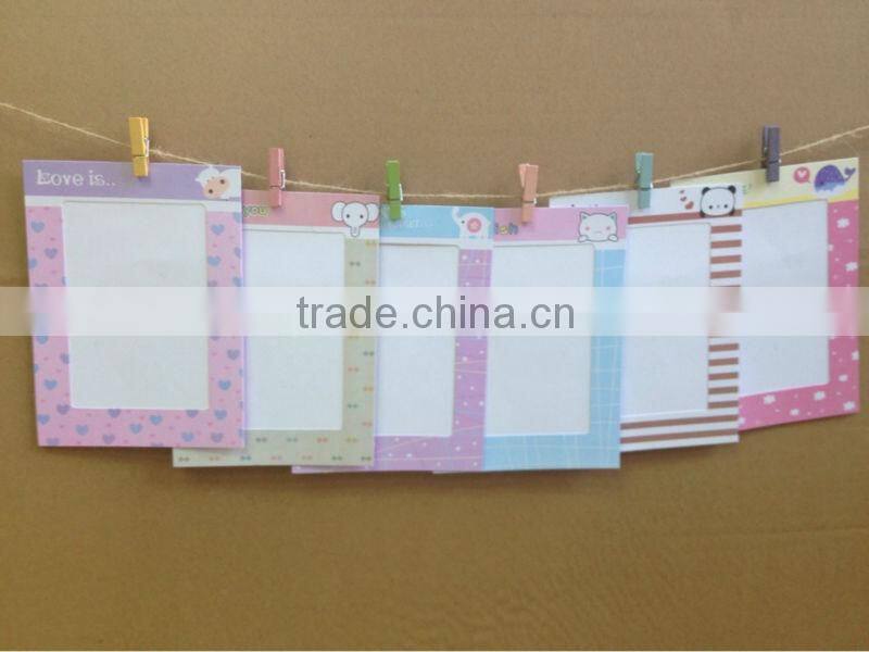 2014 hot sale colorful paper frames for photos shenzhen factory