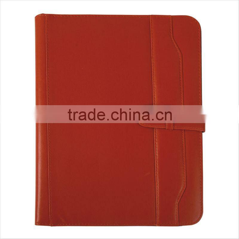 Good Quality 33*25cm with Calculator Black/Brown Color PVC Agenda/Note Book.