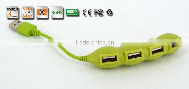 Fashional design usb por hub, 480MBPS 4 port usb 2.0 hub from usb hub suppliers