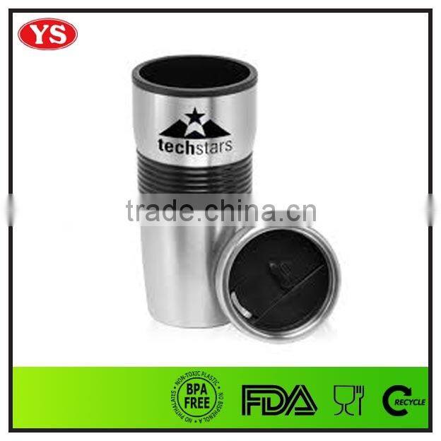 plastic insulated double walled coffee mug thermal cup