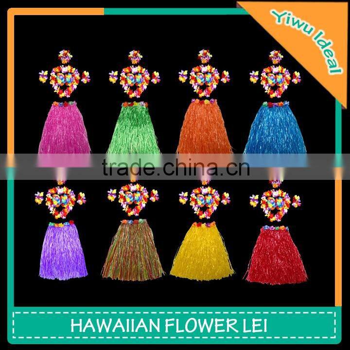 Rainbow Polyester Flower Garland Hawaiian Graduation Leis