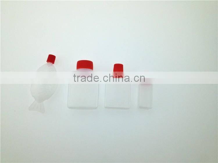 Empty PE bottles of sushi soya sauce in restaurant