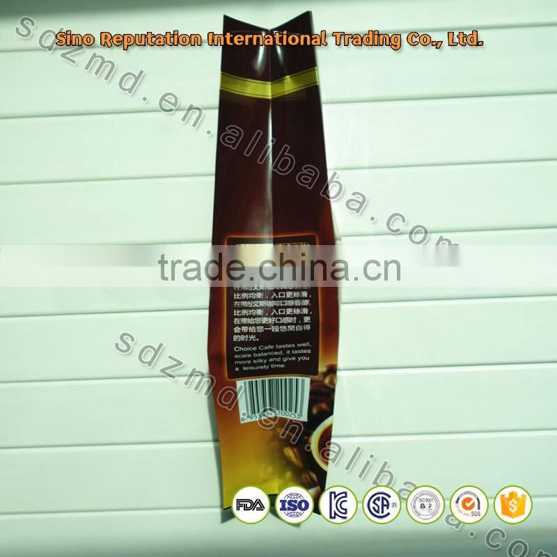 Custom printed plastic bag for coffee on hot sale