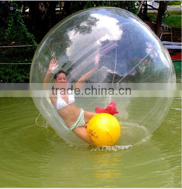 inflatable water walking ball 2 M diameter PVC inflatable ball children and adults' toy playing on the water