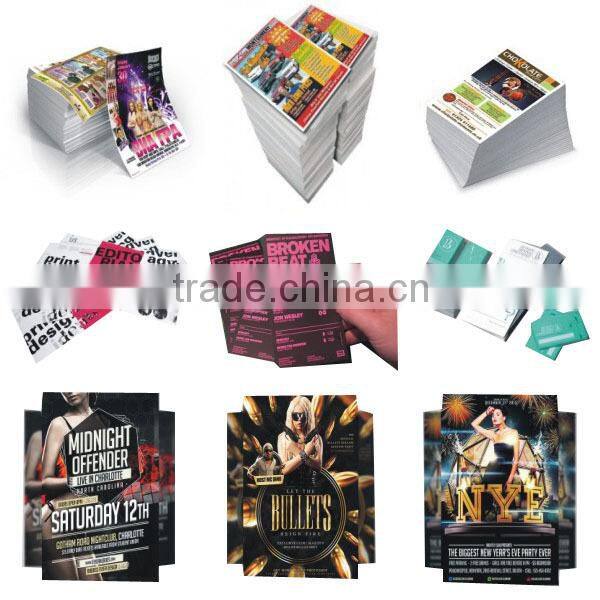 XHFJ Advertising booklet customized 4 color flyer printing