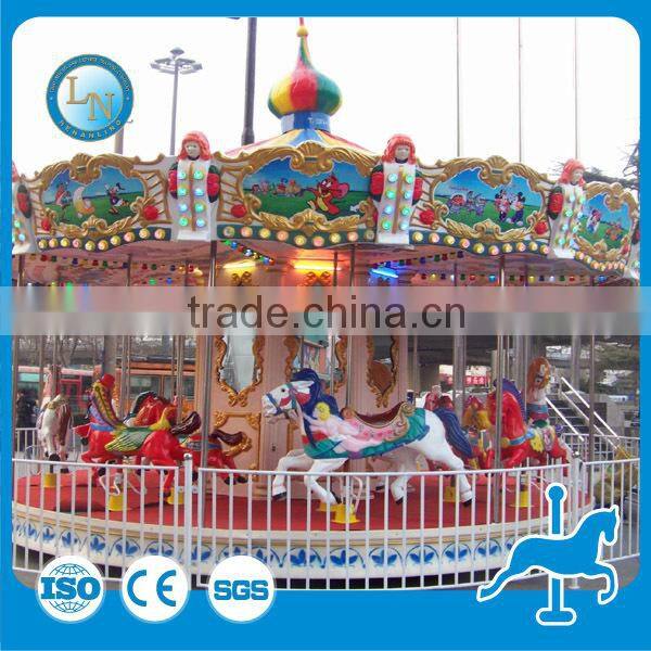 China factory amusement park kids ride small carousel indoor kids merry go round carousel for sale