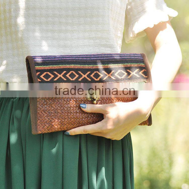 2016 latest straw bags beach new arrival beautiful handbag thailand handmade woven bag