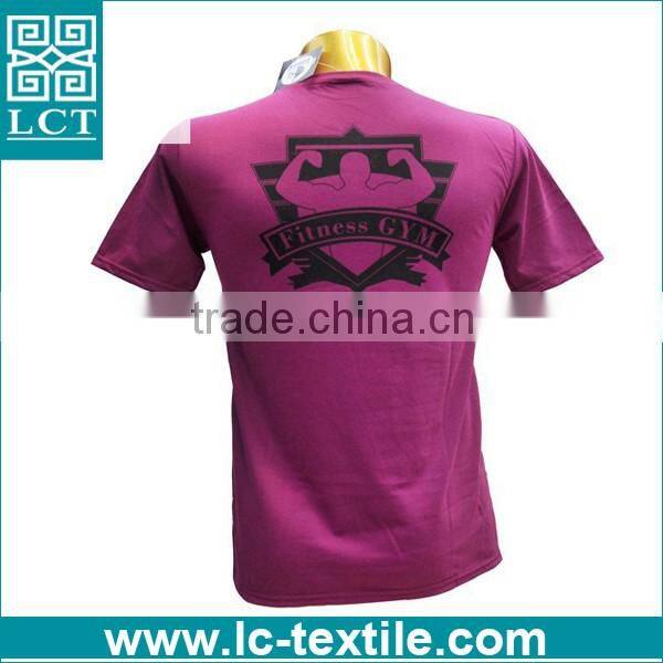 custom printing breathable fitness GYM hemp tee shirt