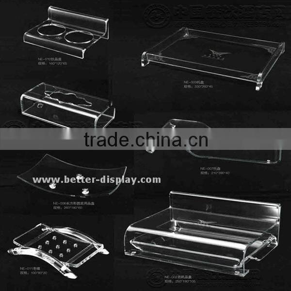 custom clear acrylic plexiglass tray