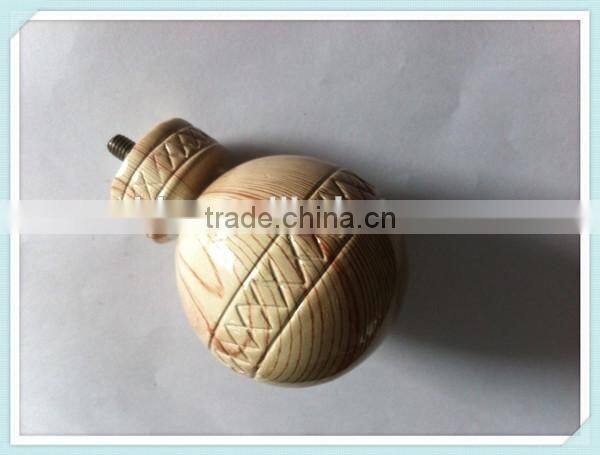 Hongkong Exhibition Curtain Rod Pole Caps,Curtain Finials,Resin Finials,Poly Resin Curtain Finials