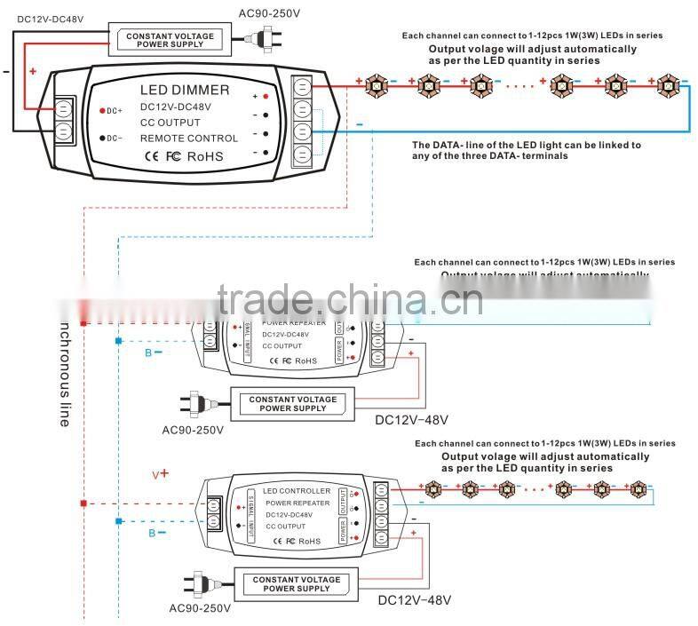 300ma,700ma, 1050ma max 2700ma 1ch led power amplifier