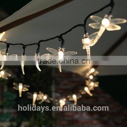10M 100 LED Warm White Dragonfly Fairy Garden Solar Light