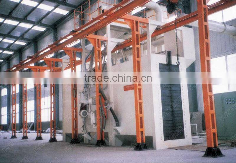 QT37 hook type shot blasting equipment/lift hook shot blasting machine/hook type shot blasting/hanger hook shot blasting machine