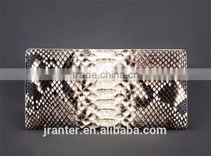 Wholesale classic real python snake skin lady clutch wallet,luxury fashion slim wallet for women