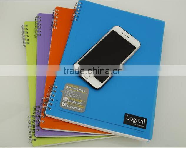 a4 plastic cover spiral notebook plastic binding
