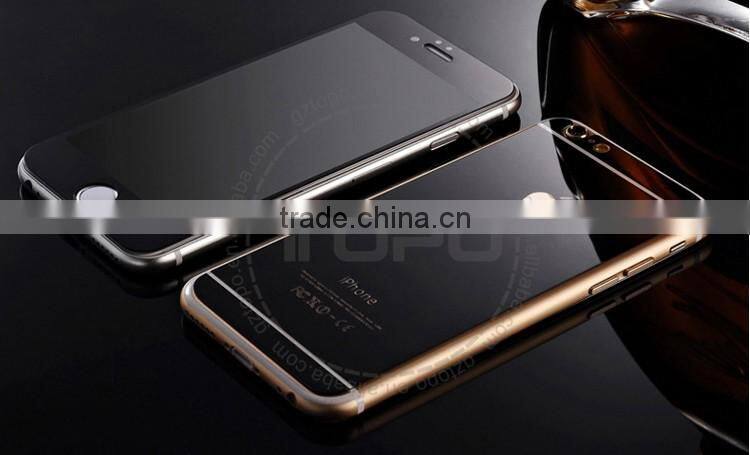9H glass for iphone 6 multiple color Colored Mirror Tempered Glass Screen Protector film front and back for iphone 6 6s plus